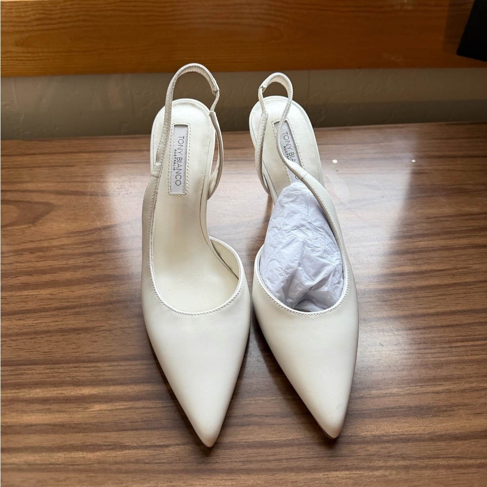 Tony Bianco Peta Milk Capretto Slingback